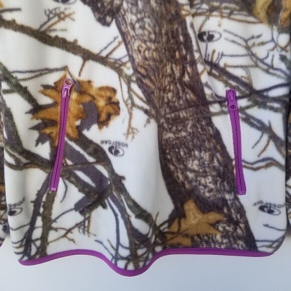 MOSSY OAK Fleece Half ZIP UP JACKET. SIZE S, 4-6 - Picture 6 of 14